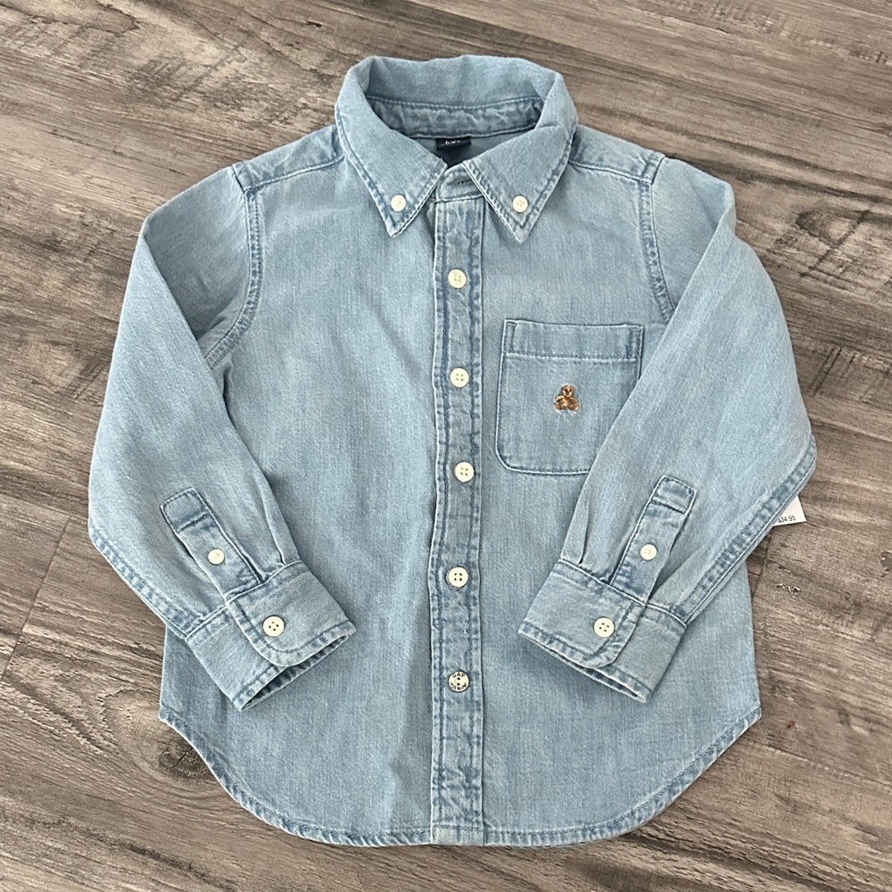 Kids Light Blue Denim Shirt